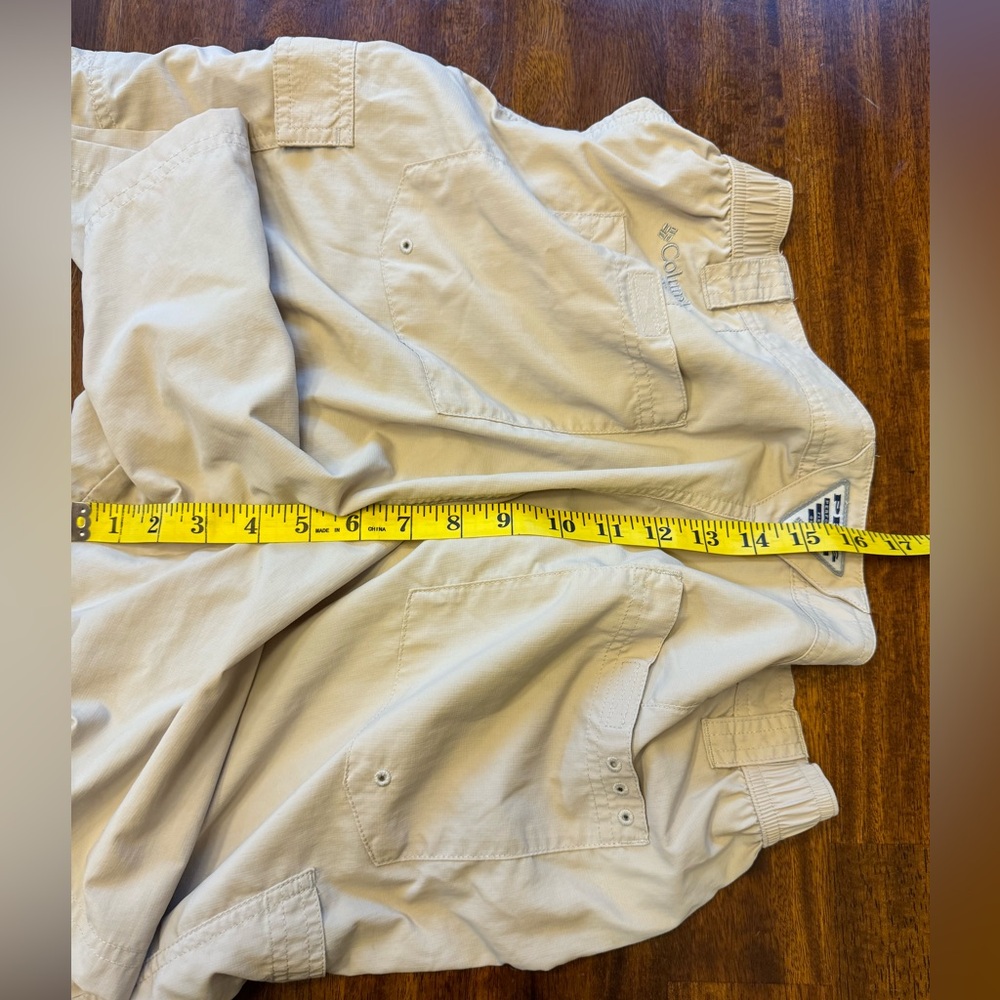 Columbia Sportswear Performance Fishing Gear cargo khaki shorts men’s 38 - Picture 12 of 14